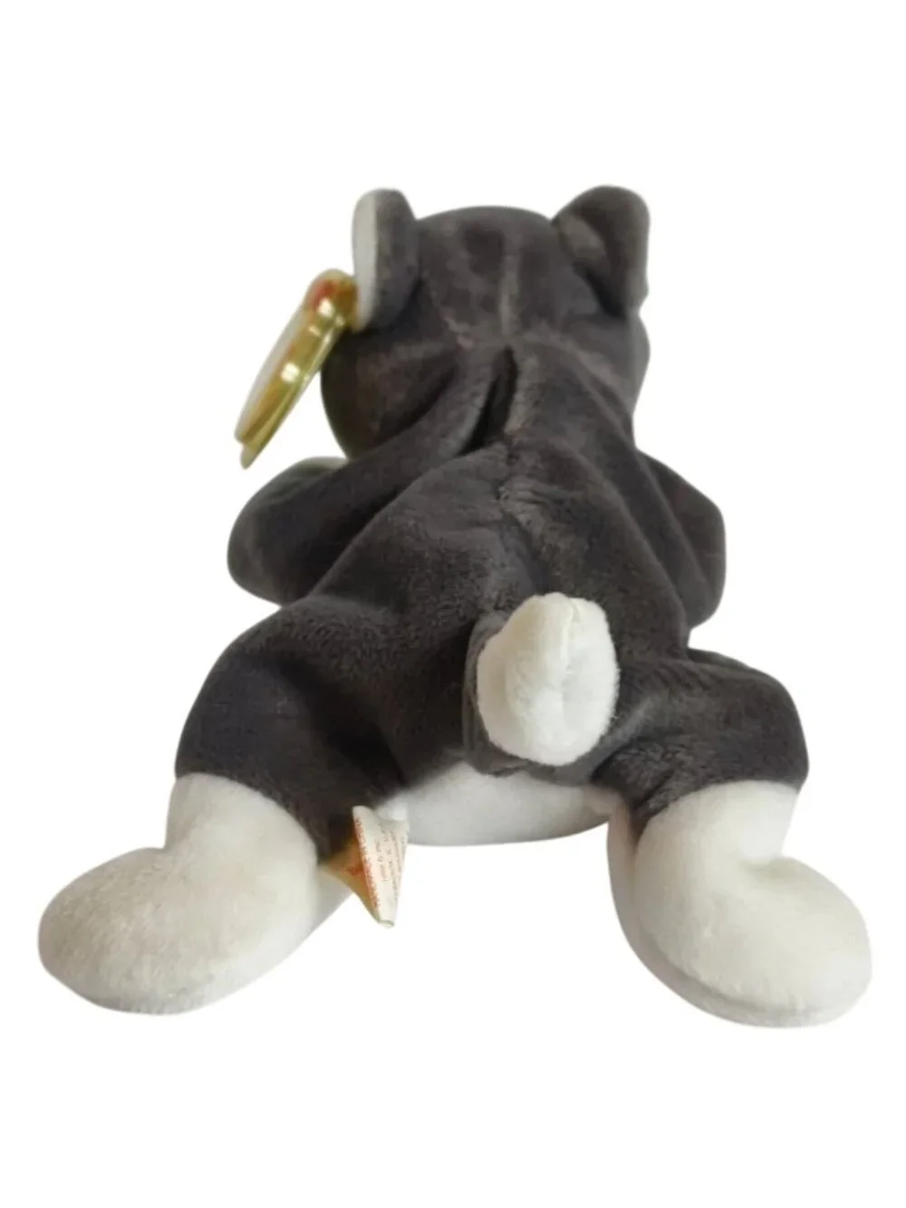 Ty Beanie Baby NANOOK Husky Dog Plush MWMT 1996 Retired DOB Nov 21 Collectible